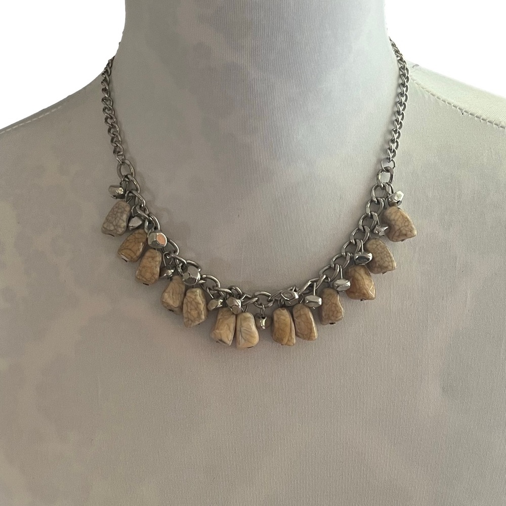 Boho Statement Necklace | Silver Chain Cha Cha Style